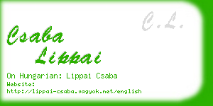 csaba lippai business card
